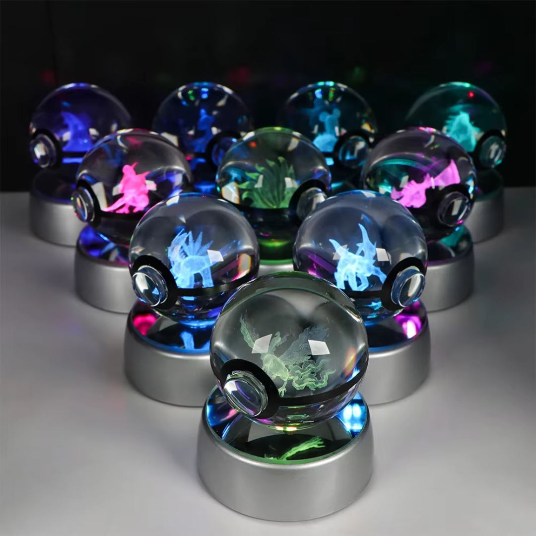 Illuminated Crystal Pokeball