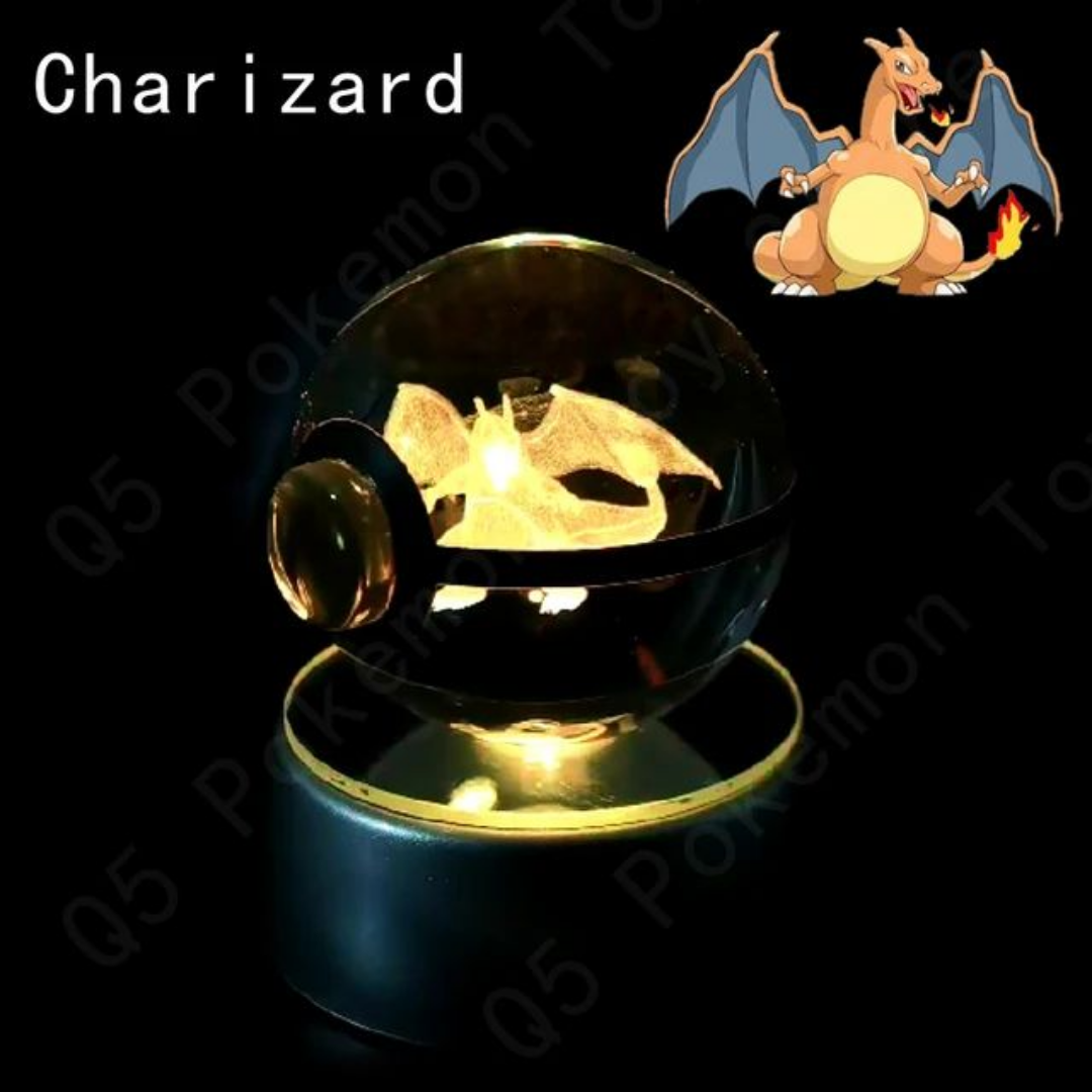 Illuminated Crystal Pokeball