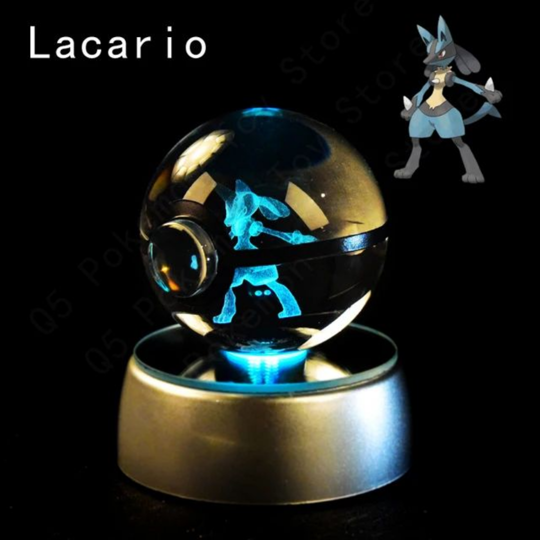 Illuminated Crystal Pokeball