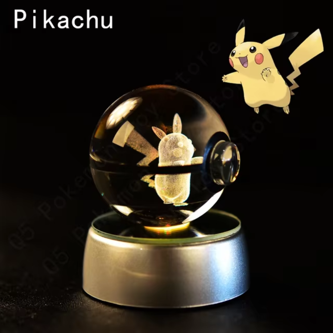 Illuminated Crystal Pokeball