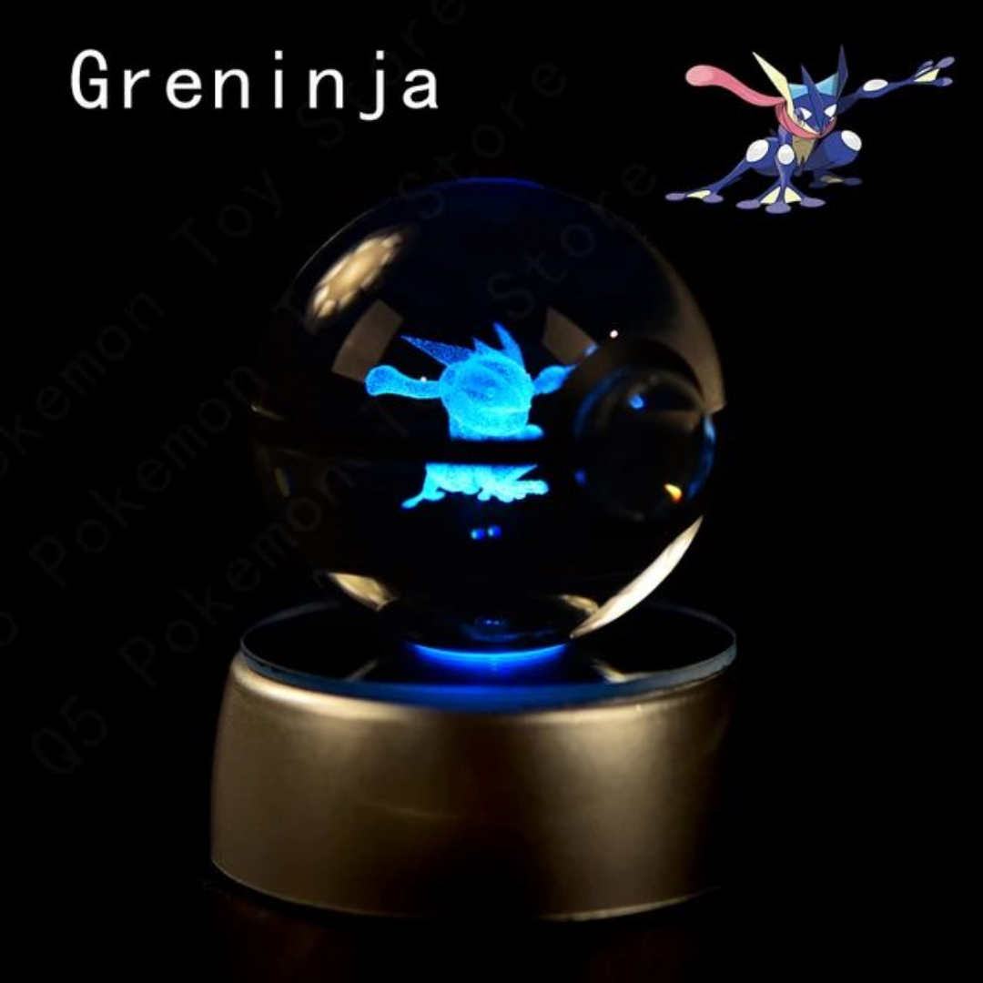 Illuminated Crystal Pokeball