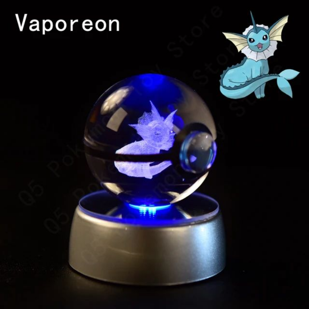 Illuminated Crystal Pokeball