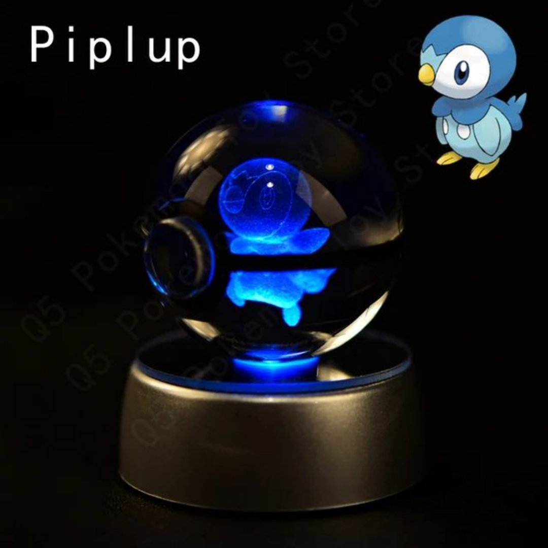 Illuminated Crystal Pokeball