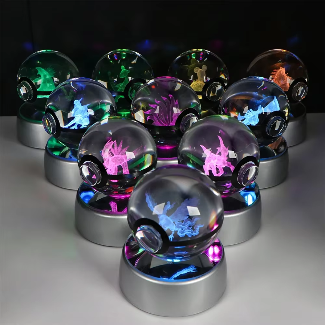 Illuminated Crystal Pokeball