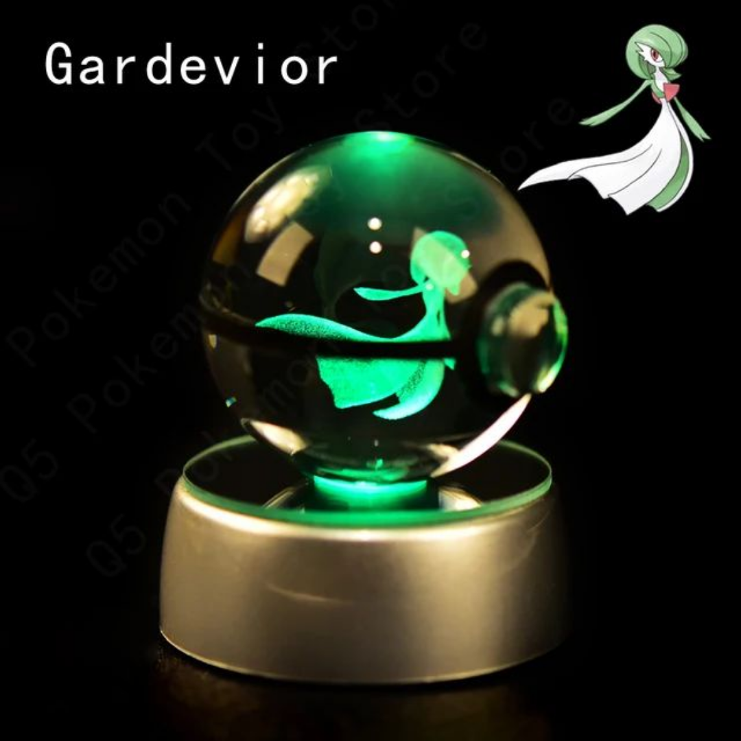 Illuminated Crystal Pokeball