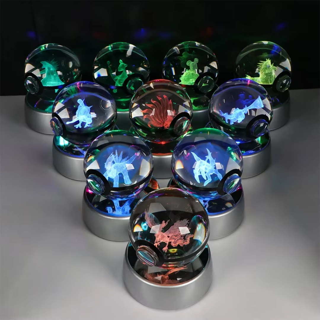 Illuminated Crystal Pokeball