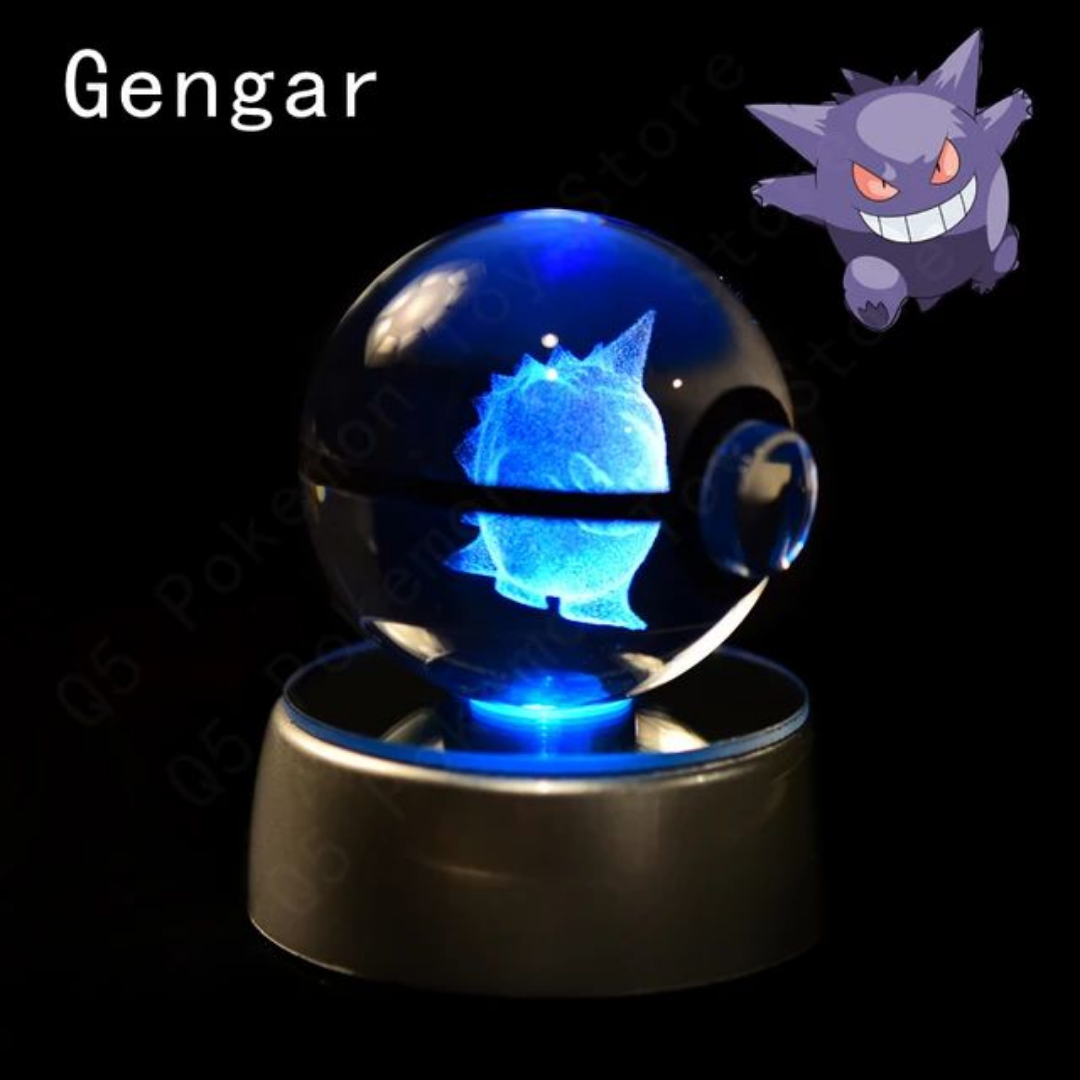 Illuminated Crystal Pokeball