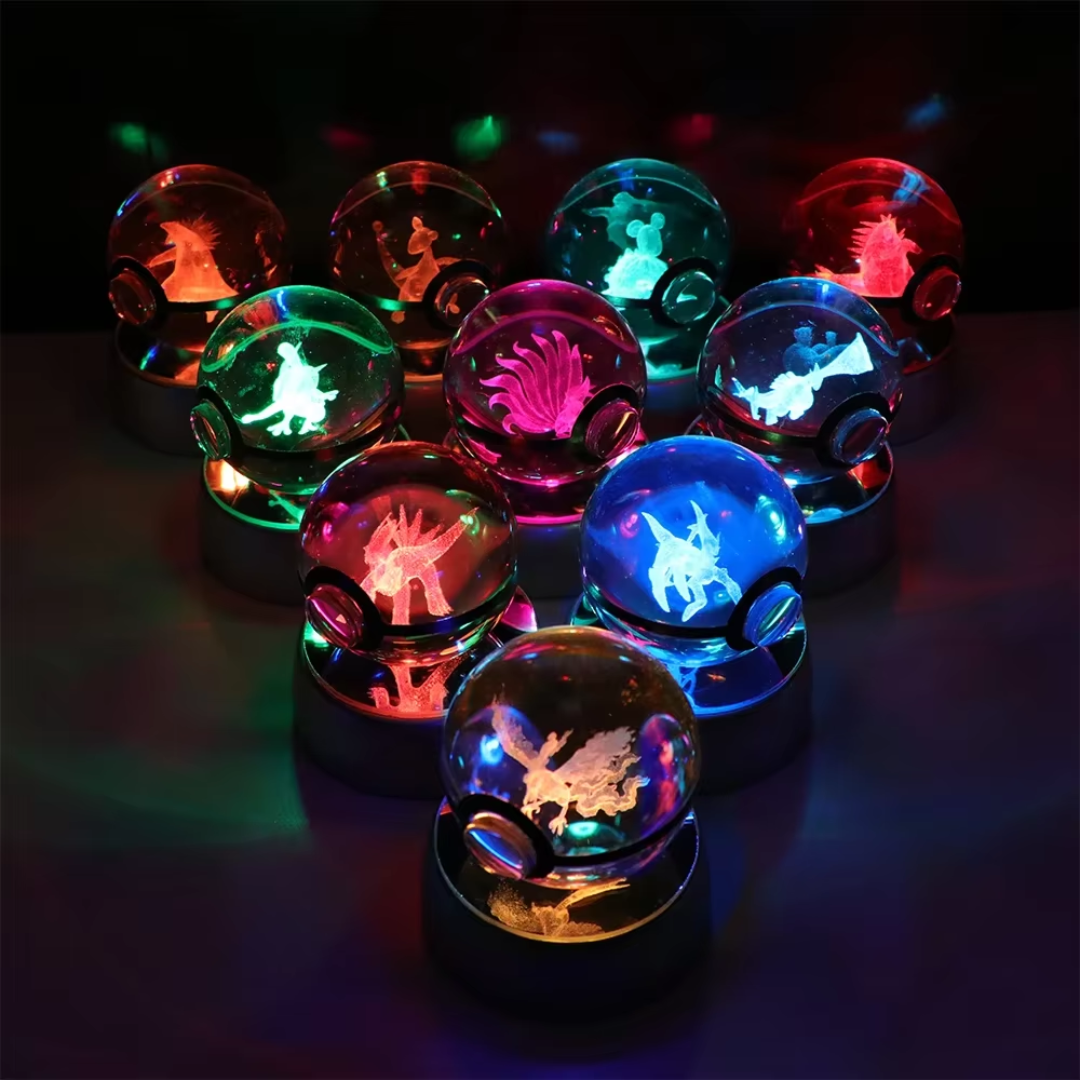 Illuminated Crystal Pokeball