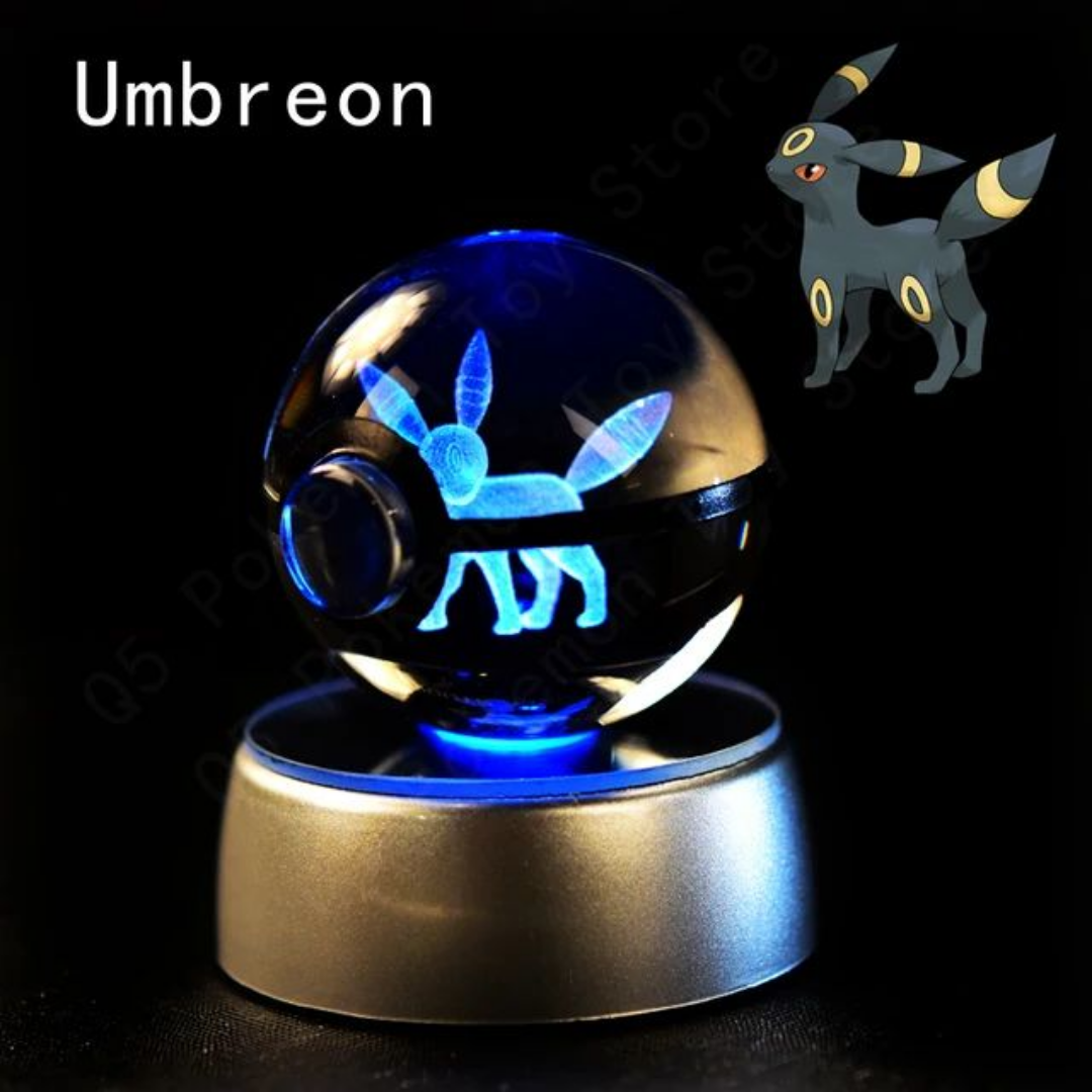 Illuminated Crystal Pokeball